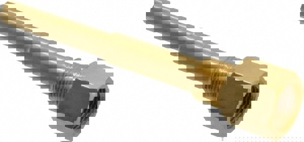 6 Inch Overall Length, 1/2 Inch Thread, 316 Stainless Steel Standard Thermowell